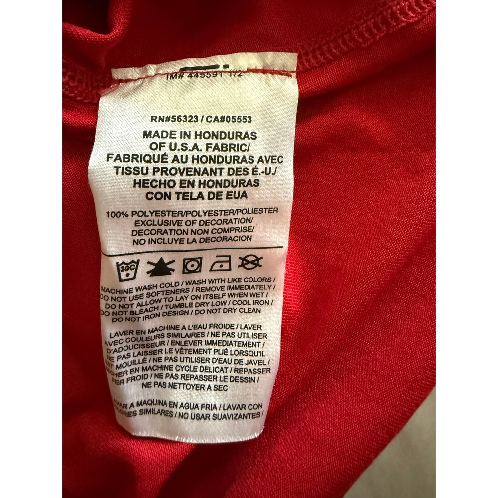 Nike New York Giants NFL Training Dri-FIT Long Sleeve Shirt Mens XL Red - Picture 5 of 5